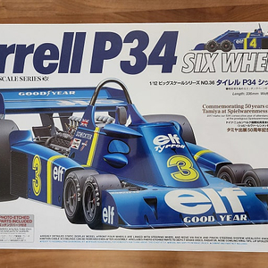 타미야 빅스케일 1/12 Tyrrell P34 타이 레루 50주년 한정판 에칭 포함 타미야 반다이