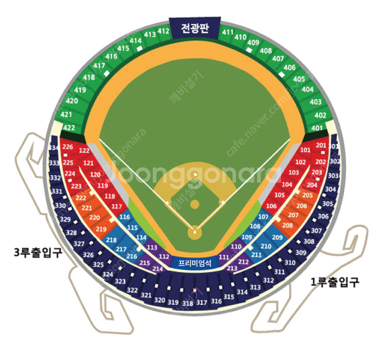 19일 4차전 플레이오프 삼성 LG 블루석 3루 연석입...--0