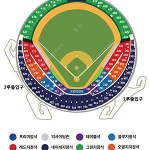 플레이오프 4차전 중앙네이비 315블록 통로2연석