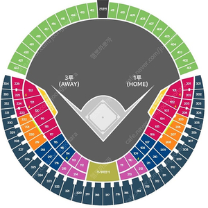 잠실야구장 상성라이온즈 vs LG트윈스 테이블석 4연석