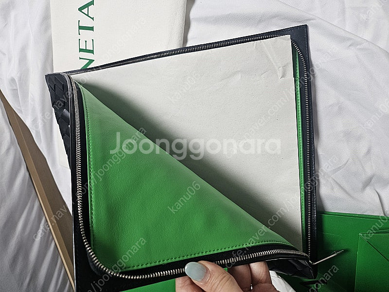 보테가베네타 인트레치아토 하프 클러치 809646631--4