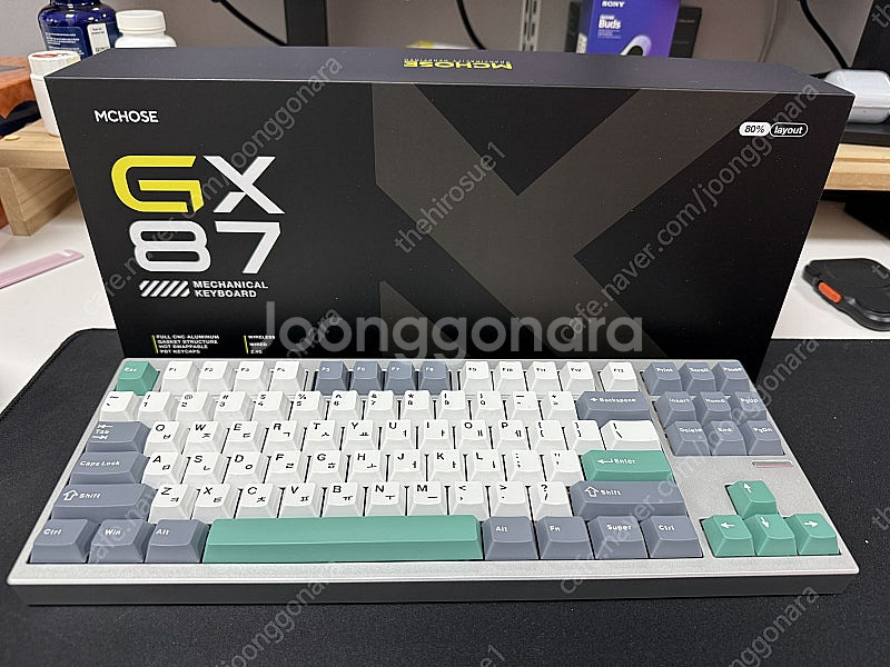 GX87 정발 실버 상옵 키보드 판매해요.--0