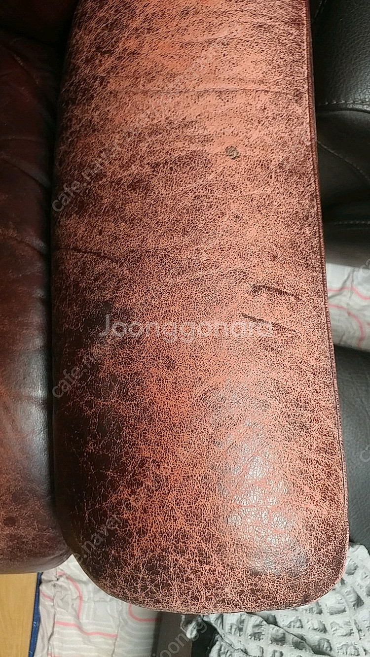 레이지보이 매버릭 1인 수동. 가죽모델(커버포함)--2