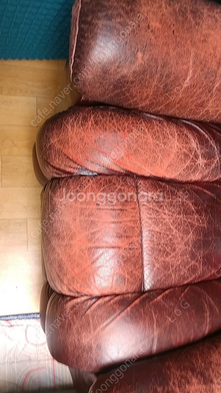 레이지보이 매버릭 1인 수동. 가죽모델(커버포함)--3