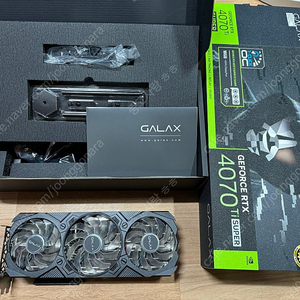 GALAX RTX 4070 Ti SUPER EX GAMER BLACK OC D6X 16GB 판매합니다.