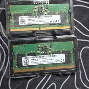 노트북용 DDR5 4800 메모리 16기가(8G×2)