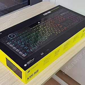 커세어 K100 RGB MX SPEED 은축 (한글 기계식키보드)