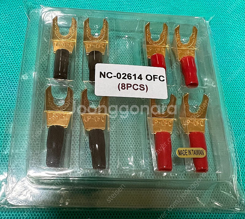 네오텍 스피커 케이블 바나나단자 와 말굽단자 8pcs ...--1