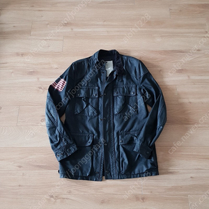 데님앤서플라이 denim&supply. 블랙코티드 필드 야상자켓. S 95 - 슬림100 /