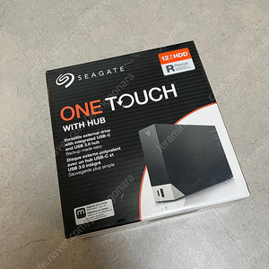 씨게이트 one touch hub 외장하드 12TB 블랙