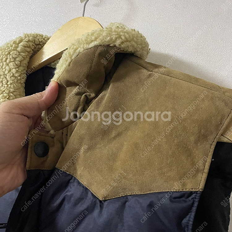 폴로 랄프로렌 데님앤서플라이 디테일 양털 패딩베스트 M...--5