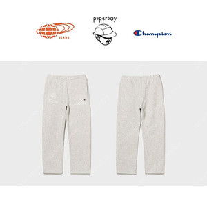 빔즈 BEAMS x paperboy × Champion 별주 스웨트 팬츠