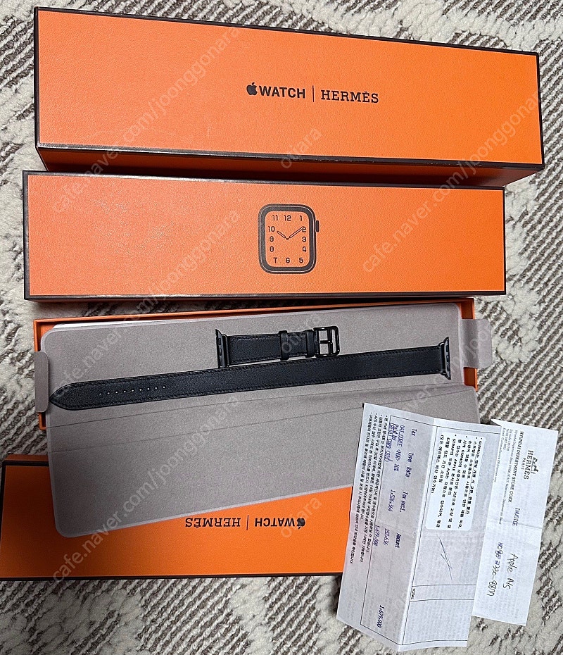 애플워치 에르메스 누아 더블투어 스트랩 40mm 41m...--0