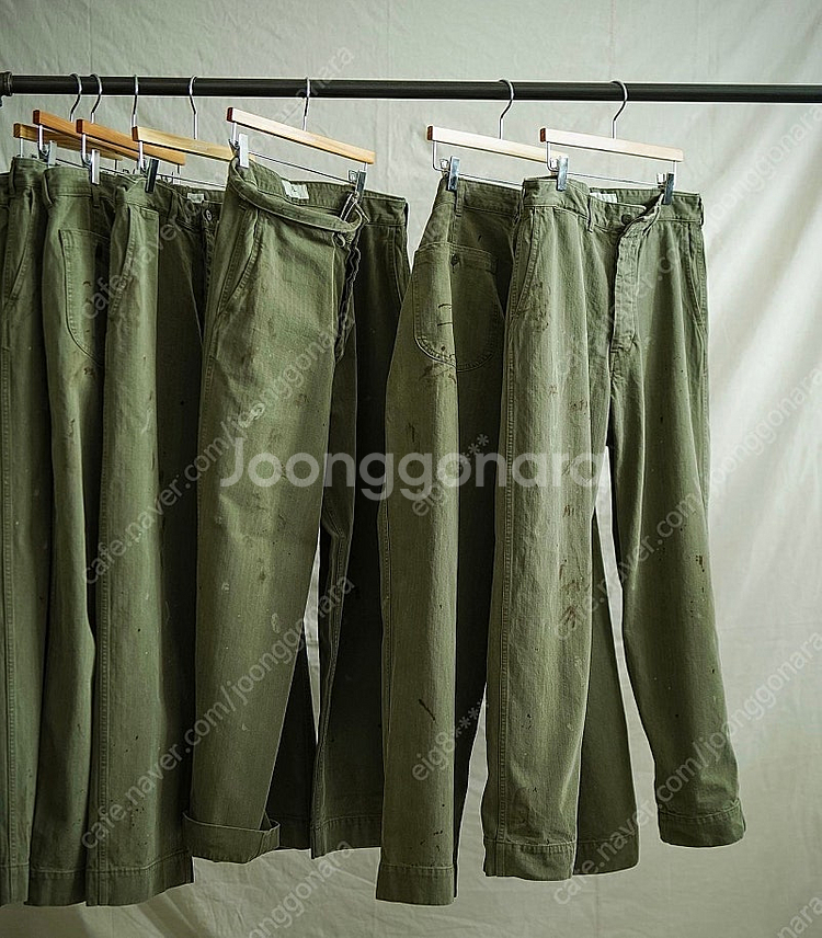 Herill 헤릴 USMC hbt 팬츠 올리브--0