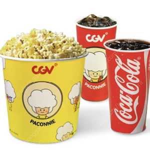 CGV 콤보 (팝콘 L+ 탄산 음료 2개) 8500원에 팝니다