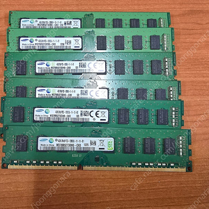 삼성 램 4gb 2rx8 pc3-12800u 6개 일괄 판매합니다.