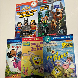 lego,spongebob, stitch zelda and ivy sparks 영어원서