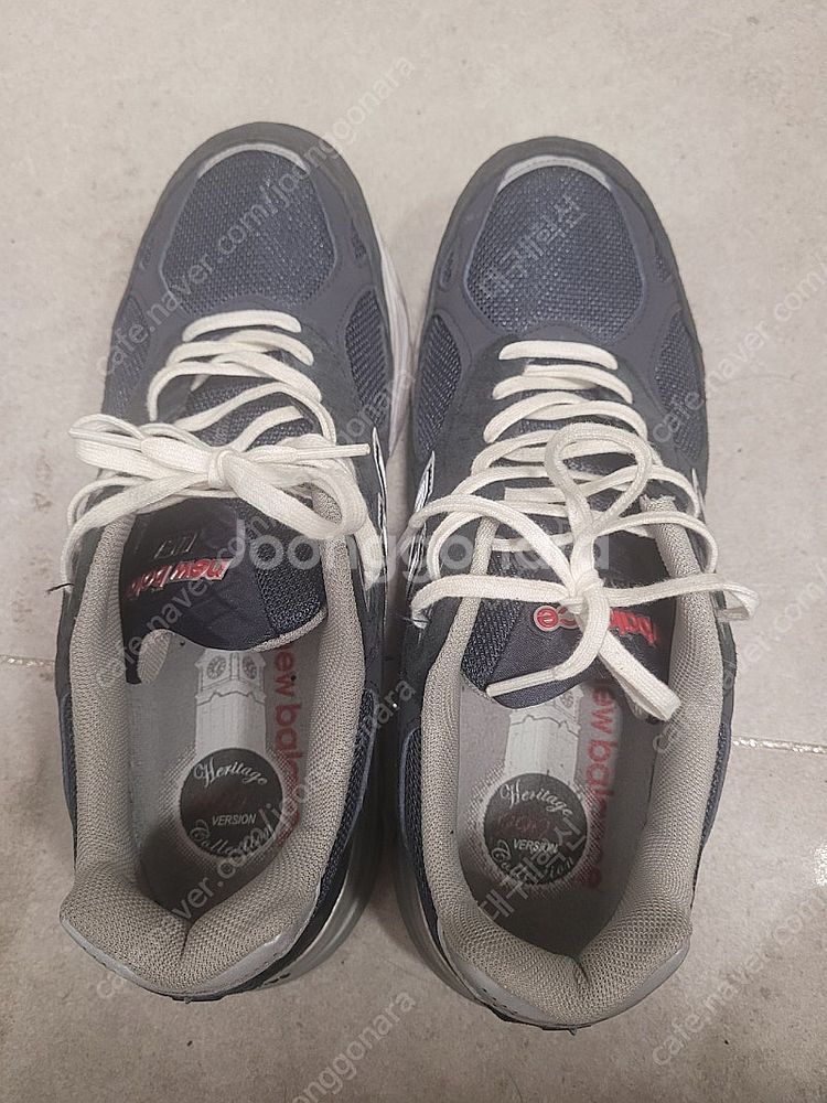 뉴발란스 990v3 네이비 발볼D 290사이즈 팜--0