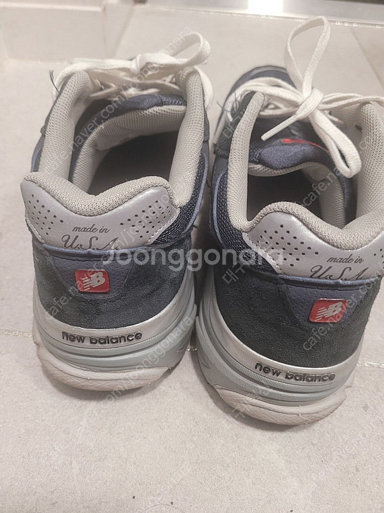 뉴발란스 990v3 네이비 발볼D 290사이즈 팜--1