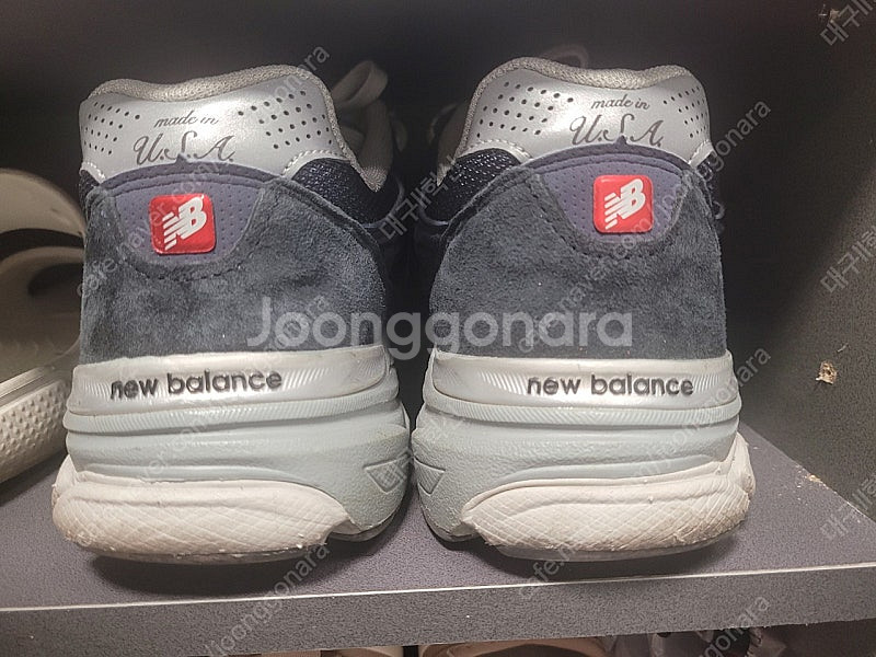 뉴발란스 990v3 네이비 발볼D 290사이즈 팜--2