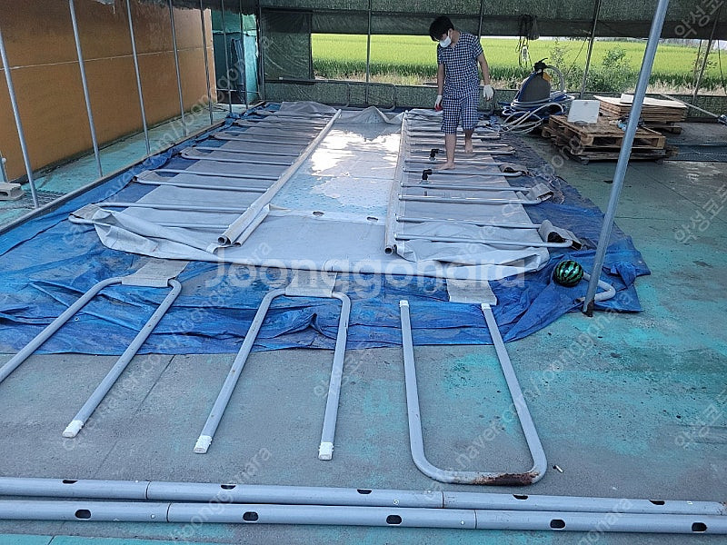 베스트웨이 중고 초대형 수영장 풀장 732 X 366 X 132 베스트웨이 BW56474 여과기포함--9