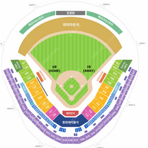 기아 VS 삼성 한국시리즈 1,2차전 1루,3루 K8 2/4연석