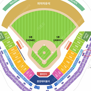 한국시리즈 2차전 광주 챔스 k3 1루 504블럭 2연석 (장당 5만) (삼성 구역)