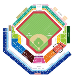 한국시리즈 4차전 1루 원정응원석 2연석or4연석 기아vs삼성