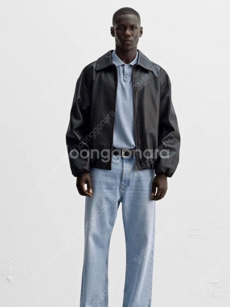 자라 페이크 레더 자켓 남성 S--1