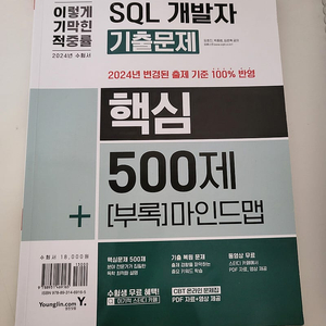 2024 이기적 sql개발자 핵심 500제 반값택포 만원