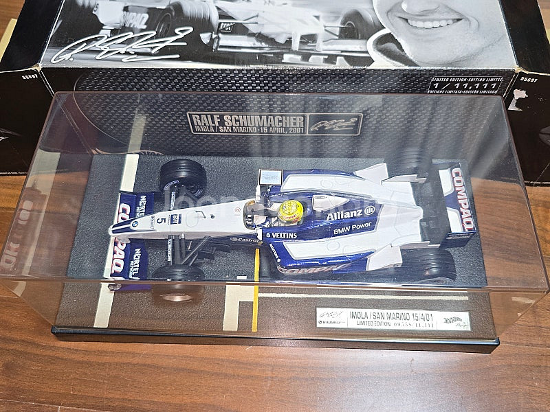 핫 휠 F1 1/18 빅스케일 한정판 자동차 다이캐스트...--8