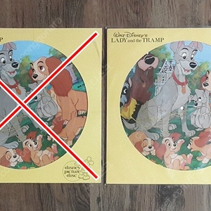 픽처디크스 엘피 picture disc LP - Walt Disney's "Lady And The Tramp" OST