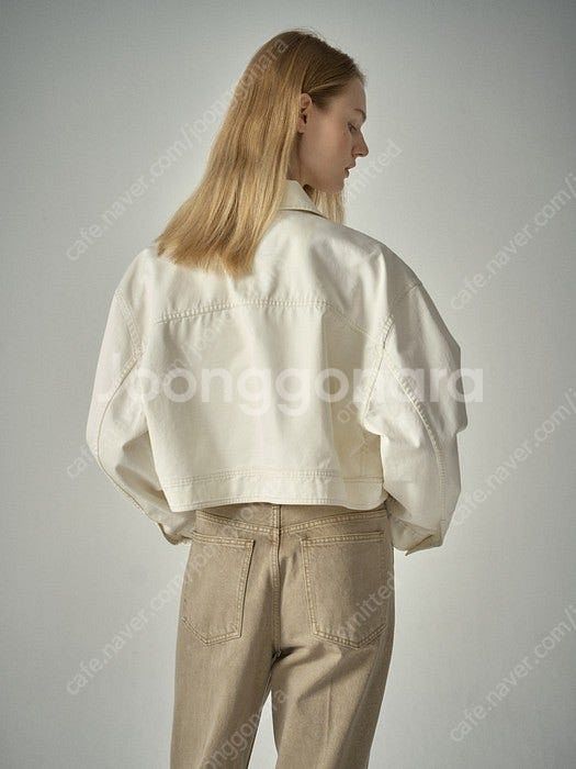 파사드패턴 코튼 워크자켓 ivory S--5