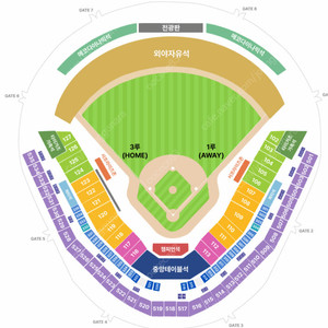 한국시리즈 2차전 기아 vs 삼성 중앙K3석 1석