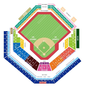 한국시리즈 3차전 4차전 기아 vs 삼성 3루 1루 스카이석 2연석, 4연석