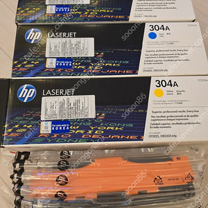 HP 정품 레이저젯 토너 카트리지 3개 200,000원