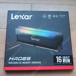 Lexar HADES DDR4 8G*2개 3600Mbps 튜닝램 판매해요..(미사용제품)