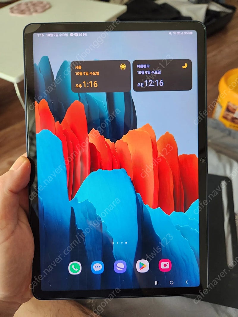 갤럭시 탭S7 LTE 512g 네이비 색상 판매합니다.