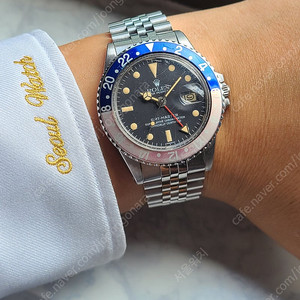 [정품] 롤렉스 펩시 빈티지 핑크펩시 트리튬 1675 (Rolex GMT-Master II Pinklady Pepsi Tritium)