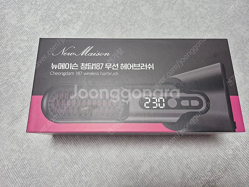 뉴메이슨 청담187 무선 헤어브러쉬 새상품 9만원--0