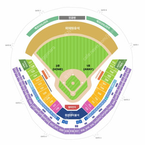 기아 vs 삼성 KBO 포스트시 1차전 3루 K8 2연석/단석 통로석 최저가양도