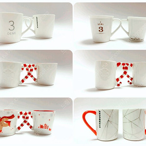 스타벅스 Stoneware Classic, Classic Demi Mug, 캔디케인, 스케이트 머그, 페시티드 오렌지, 데미타세 머그