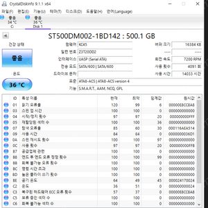 3.5인치 HDD하드 500기가 80개판매