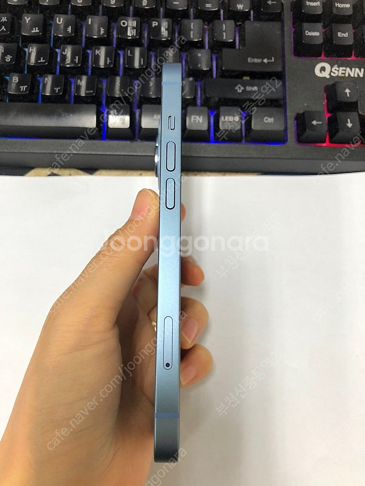 194969 아이폰14 블루 SSS급 128GB 무잔상...--4
