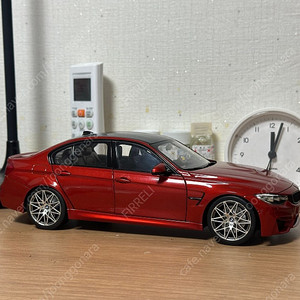 1/18 노레브 bmw 딜러버전 m3 f80 샤키르 오렌지 다이캐스트 판매합니다.(오토아트, bbr, 교쇼)