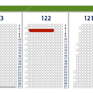 한국시리즈 2차전 3루 K8 122 응원석 7열(실질3열) 20