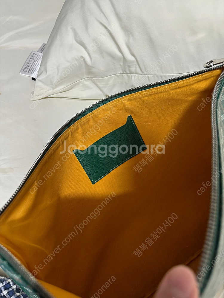 고야드 클러치 그린 GM 판매합니다--7