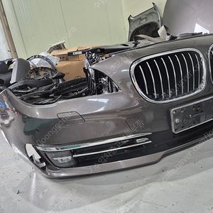 bmw 7시리즈 F01 후반기 730Ld 2012-2015 전패널그룹앗세이 전판넬 전레일 라디에터 콘덴셔 휀 팬 앗세이 앞범퍼 범퍼 앗세이