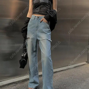 이네기Coy Side Cutting Denim Pants (blue) S