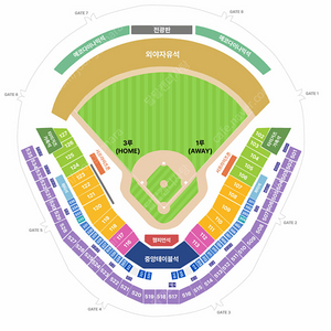 한국시리즈 2차전 코시 기아 삼성 중앙 k3 523블럭 14열 3연석 통로석 판매